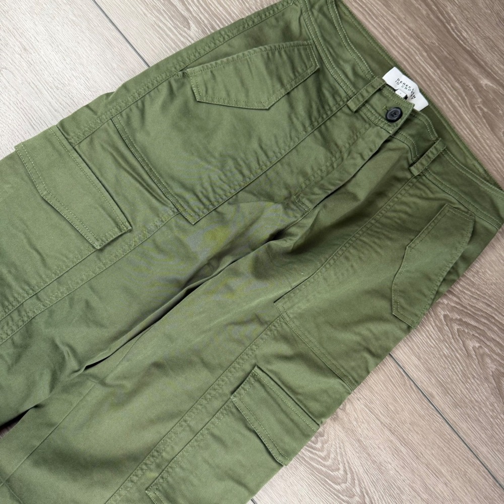 Derek Lam 10 Crosby Women Cargo Pants High Rise Tapered Green Size 6